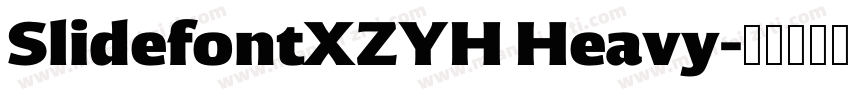 SlidefontXZYH Heavy字体转换
